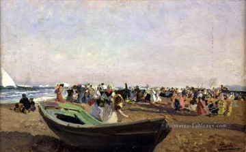  Sorolla Galerie - Plage de Valence Pescadoras peintre Joaquin Sorolla